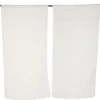 Vitrage passe tringle x2 effet sequin taupe 60x160cm