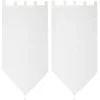 Vitrage uni blanc 60x90cm x2
