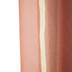 Voilage avec bordure décoration jute 140x240 cm
