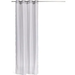 Voilage brodé polyester blanc 140x260cm