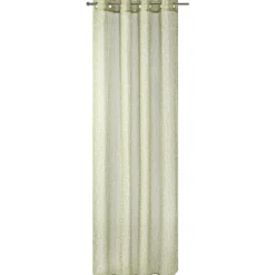 Voilage imprimé motif feuillage avec anneaux 140x240cm (2 modèles)