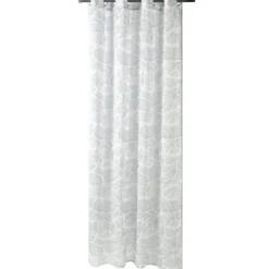 Voilage motif imprimé 140x240cm avec anneaux (2 modèles)