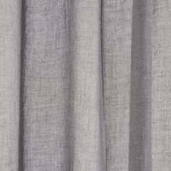 Voilage à oeillets gris foncé 140x240cm