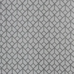 Voilage à oeillets imprimé graphique blanc 140x240cm