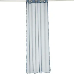 Voilage polyester 140x240cm bleu