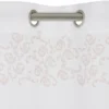 Voilage polyester 140x240cm imprimé rose et blanc