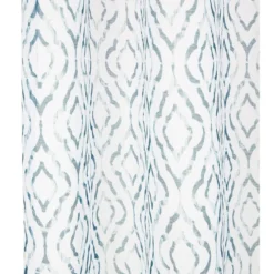 Voilage polyester 140x240cm imprimé bleu