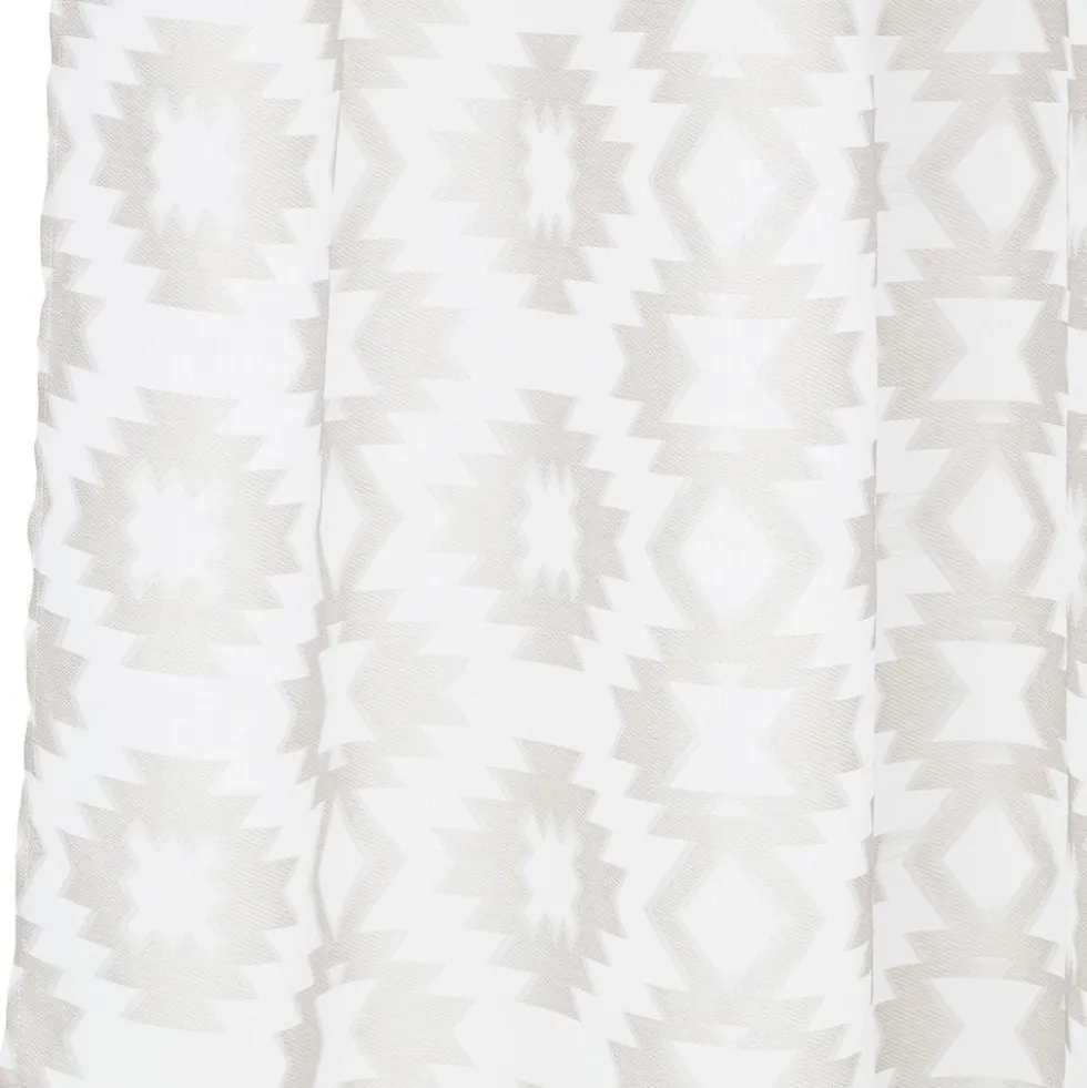 Voilage polyester 140x240cm jacquard beige