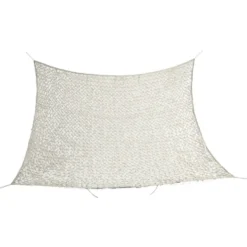 Voile d'ombrage carré ajouré Corse beige 100% polyester 300x300cm
