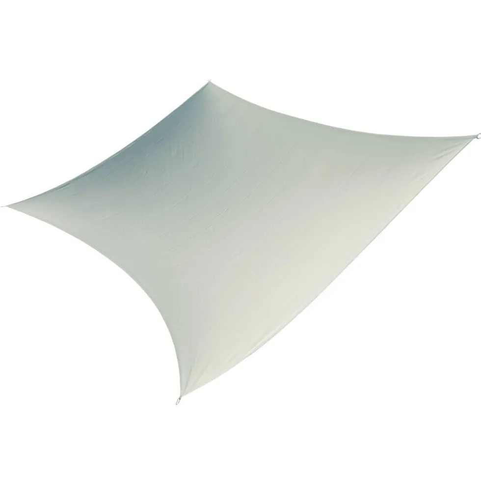 Voile d'ombrage rectangulaire Gala gris 400x300 cm