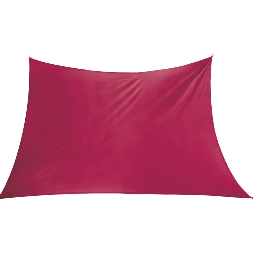 Voile d'ombrage rectangulaire Gala 300x400cm rouge