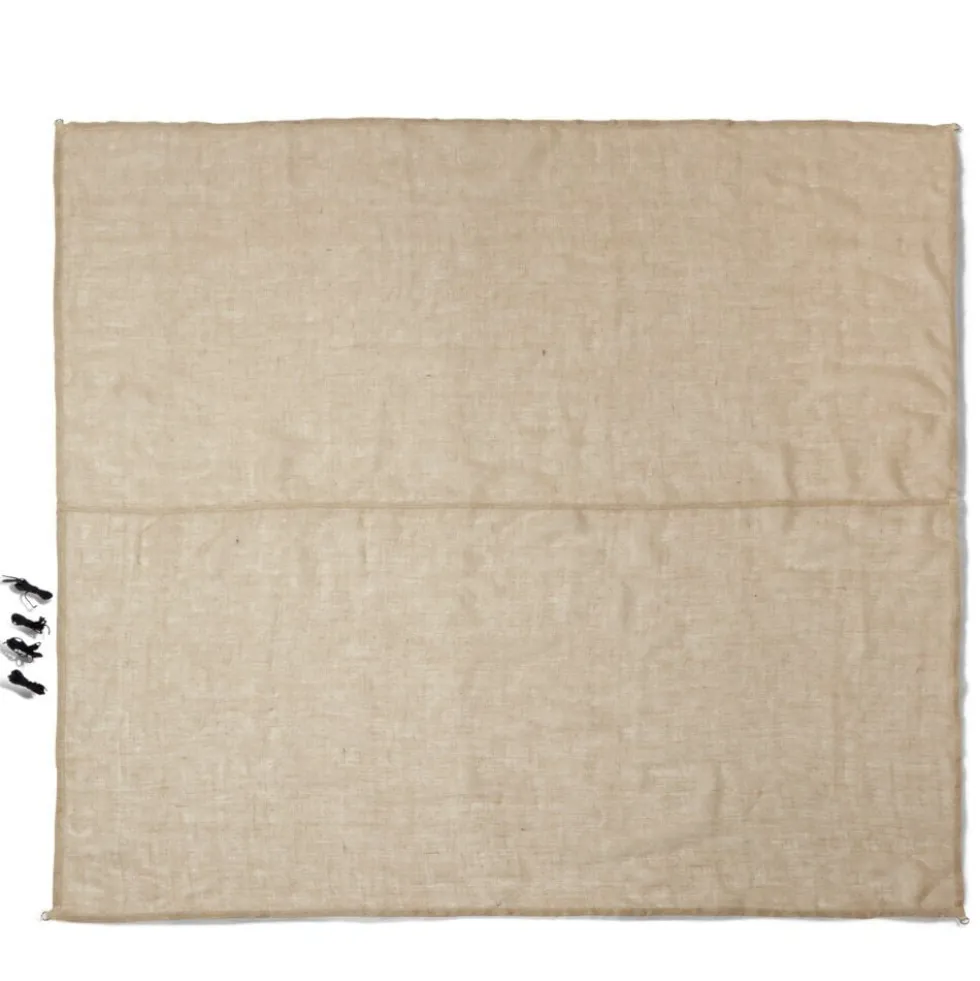 Voile d'ombrage Square Mahon carré 300x300cm jute