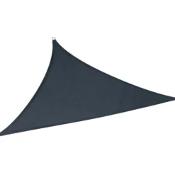 Voile d'ombrage triangulaire Delta en jute gris foncé 200x200x200cm