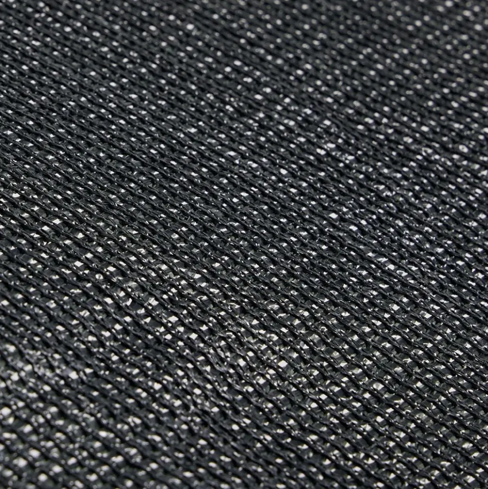 Voile d'ombrage triangulaire Delta en jute gris foncé 290x290x290cm