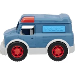 Voiture de police plastique bleu 26x15xH18,2 cm