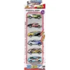 Voiture x6 en métal 7,5x3,5xH2cm
