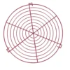 Volette à gâteau ronde en métal rose