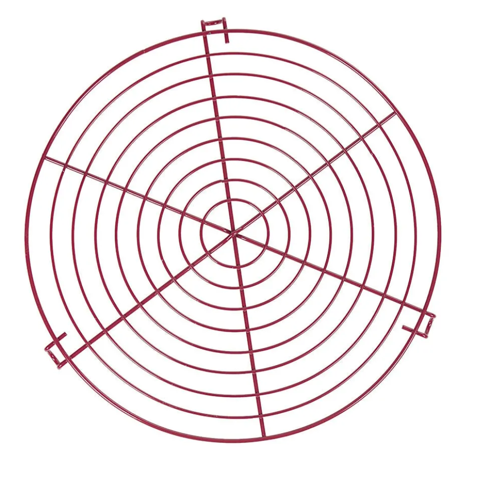 Volette à gâteau ronde en métal rose